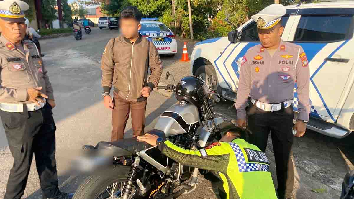 Satlantas Polresta Tanjung Pinang Sita 12 Kendaraan Pelajar SMAN 2 Tanjung Pinang