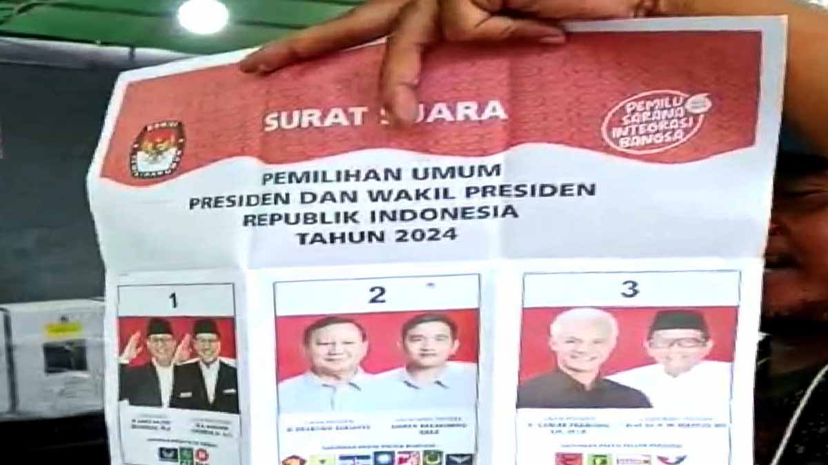 Pemilu di Jawa Barat, Surat Suara Capres 02 Sudah Tercoblos di TPS 054, Ada Juga Kekurangan Kertas Suara di TPS 141