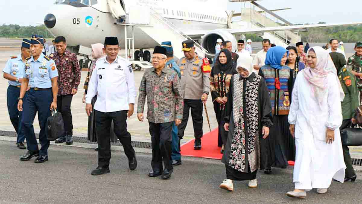 Kunker ke Tanjung Pinang, Wapres RI Ma’ruf Amin Disambut Gubernur Kepri