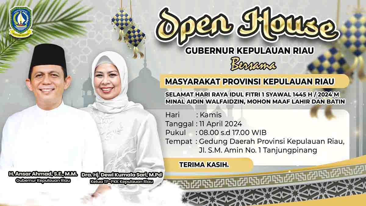Open House, Gubernur Undang Seluruh Masyarakat Kepri