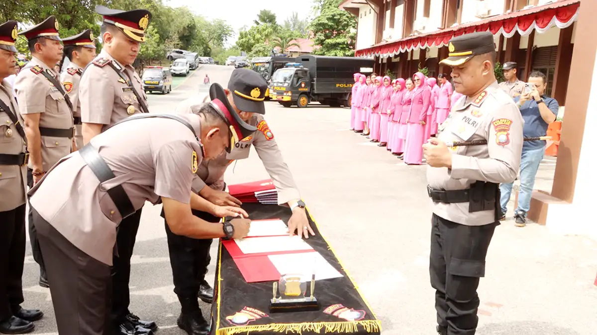 Kapolresta Barelang Pimpin Sertijab 7 Pejabat Baru, Ini Daftar Lengkap Nama-Namanya