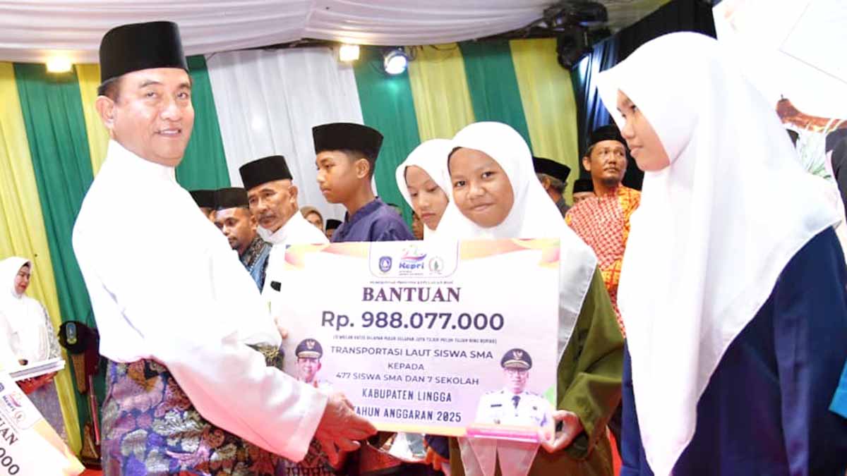 Pemprov Kepri Bantu 7 Sekolah di Lingga lewat Program Transportasi Laut Senilai Rp988 Juta