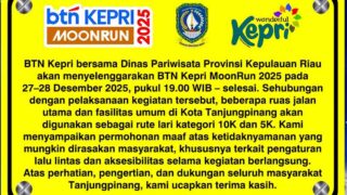 BTN Kepri Moon Run 2025, Pemprov Kepri Terapkan Penutupan Jalan Sementara di Depan Gedung Daerah Tanjungpinang