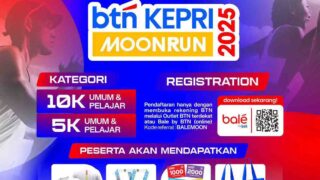 Catat Rutenya, BTN Kepri Moon Run 2025 Lintasi Jalan Utama Tanjungpinang