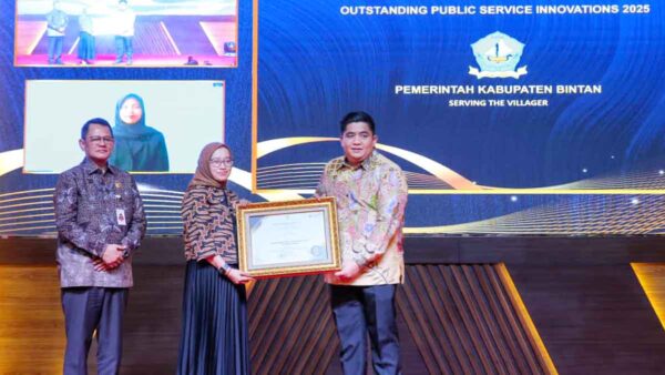 Inovasi STV Antar Bupati Bintan Raih Penghargaan OPSI Nasional