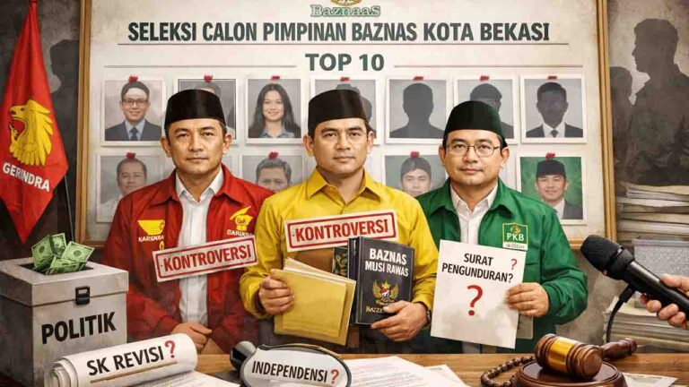 Bayang-bayang Politisi di 10 Besar Calon Pimpinan Baznas Kota Bekasi: Klaim Mundur Dipertanyakan, Etika Jabatan Dipersoalkan
